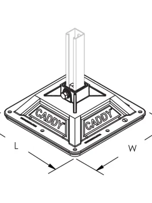 Embase pour bâti en H nVent CADDY Pyramid