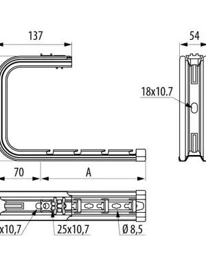 Support Plafond Omega SPLUS